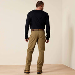 Rebar M4 Low Rise DuraStretch Made Tough Double Front Stackable Straight Leg Pant Men - FIELD KHAKI
