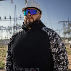 FR DuraStretch Patriot Hoodie Men - BLACK DIGI