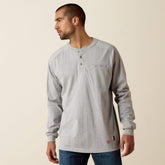 FR Air Henley Men - SILVER FOX HEATHER