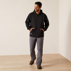 FR DuraStretch Work Hard Live Free Hoodie Men - BLACK
