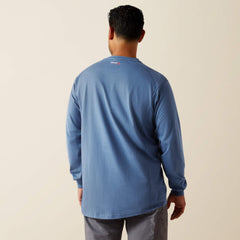 FR Air Henley Men - MEDIUM BLUE