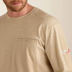 FR Air Crew T-Shirt Men - SAND HEATHER