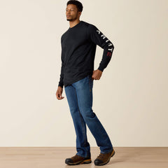 FR Roughneck Skull Logo T-Shirt Men - BLACK