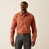 FR Wayne Retro Fit Snap Work Shirt Men - BITTER CHOCOLATE