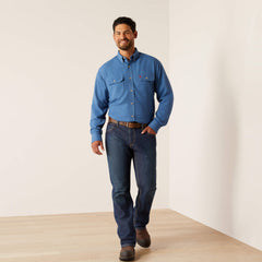 FR Air Inherent Work Shirt Men - MEDIUM BLUE