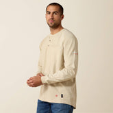 FR Air Henley Men - SAND HEATHER