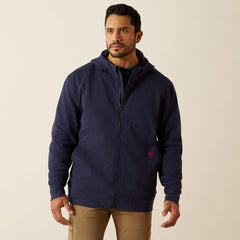 FR DuraStretch Heavyweight Fleece Full Zip Hoodie Men - NAVY