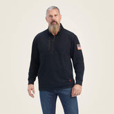 FR Durastrech Fleece 1/2 Zip Job Shirt Men - BLACK
