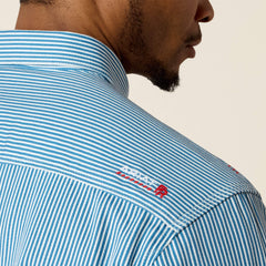 FR Basic Work Shirt Men - BOLD BLUE STRIPE