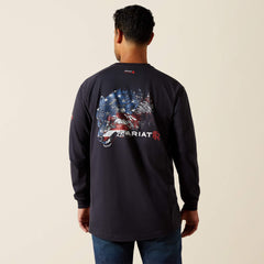FR Air Alpha American T-Shirt Men - BLACK