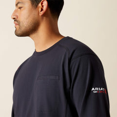 FR Air Alpha American T-Shirt Men - BLACK