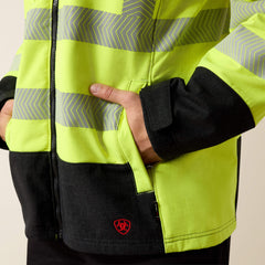 FR Vernon Hi-Vis Softshell Jacket Men - HI-VIS YELLOW