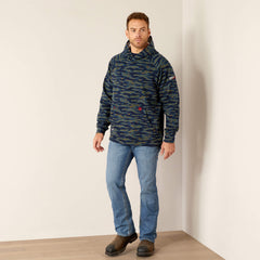 FR DuraStretch Smoke Hoodie Men - BARITONE BLUE CAMO