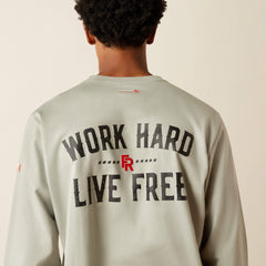 FR Work Hard Live Free T-Shirt Men - WILD DOVE