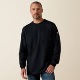 FR Stretch Logo T-Shirt Men - BLACK/LIME