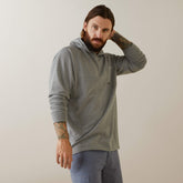 Rebar Cotton Strong Hooded T-Shirt Men - HEATHER GREY