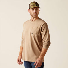 Rebar Workman Born For This T-Shirt Men - OATMEAL HEATHER