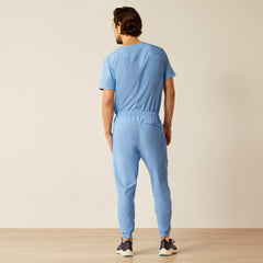 Drew Cargo Stretch Jogger Scrub Pant Men - LIGHT BLUE HEATHER