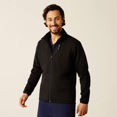 Galen Fleece Scrub Jacket Men - BLACK