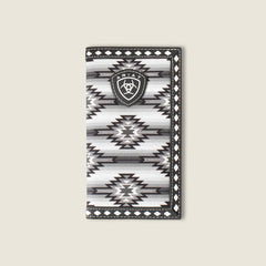 Southwest Diamond Rodeo Wallet Men - BLACK