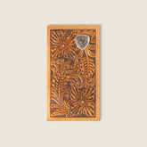 Southwest Emboss Rodeo Wallet Men - BROWN