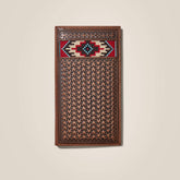 Rodeo Wallet Beaded Basketweave Men - TAN