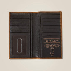 Flag Shield Rodeo Wallet Men - BROWN