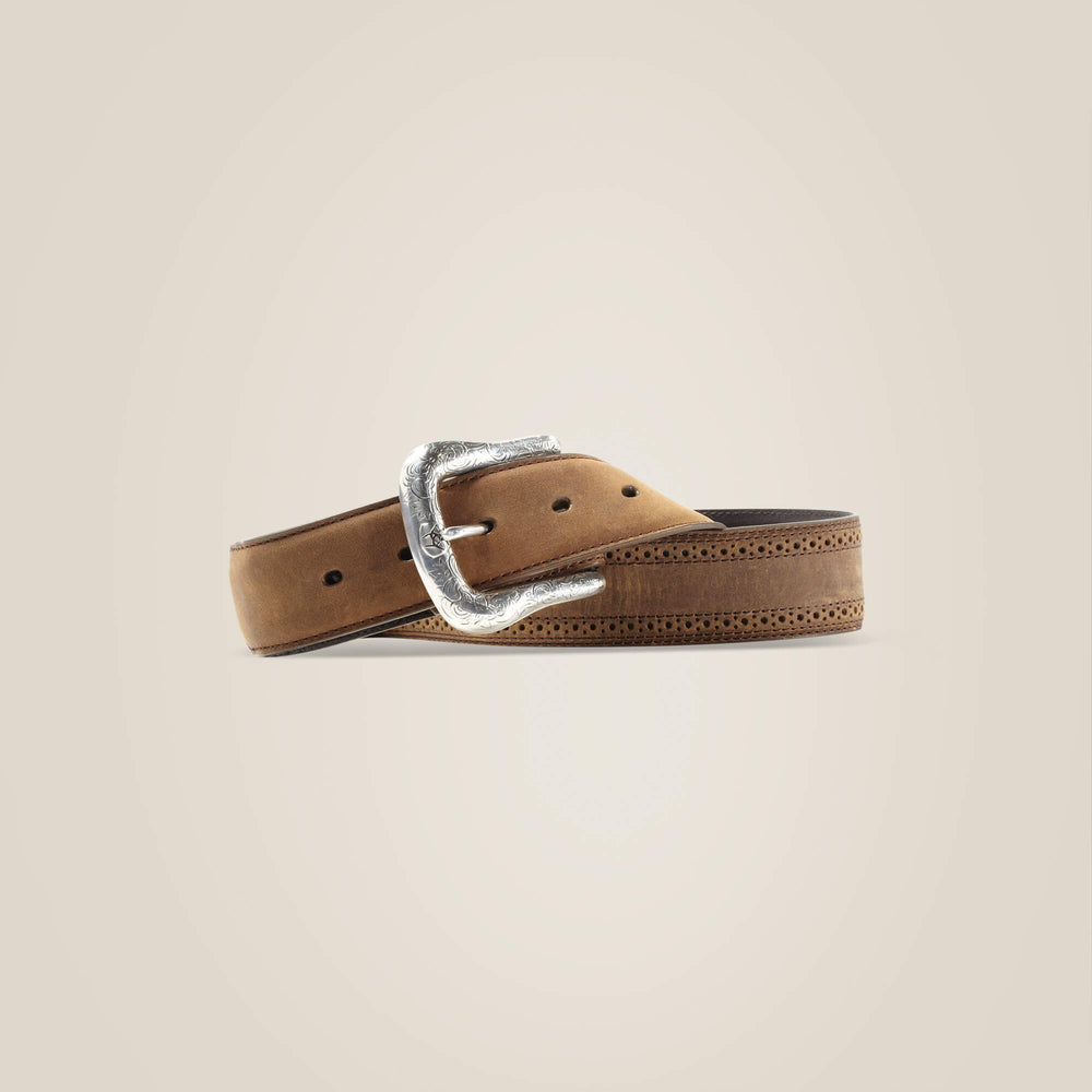 Small hole trim belt Men - BROWN