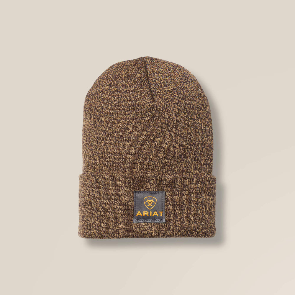 Rebar Watch Cap Men - DARK BROWN/SANDSTONE