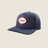 Diamond Embroidered Patch Cap Men - NAVY