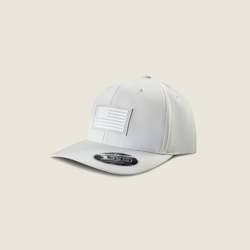 Silicone Flag Patch Cap Men - GRAY