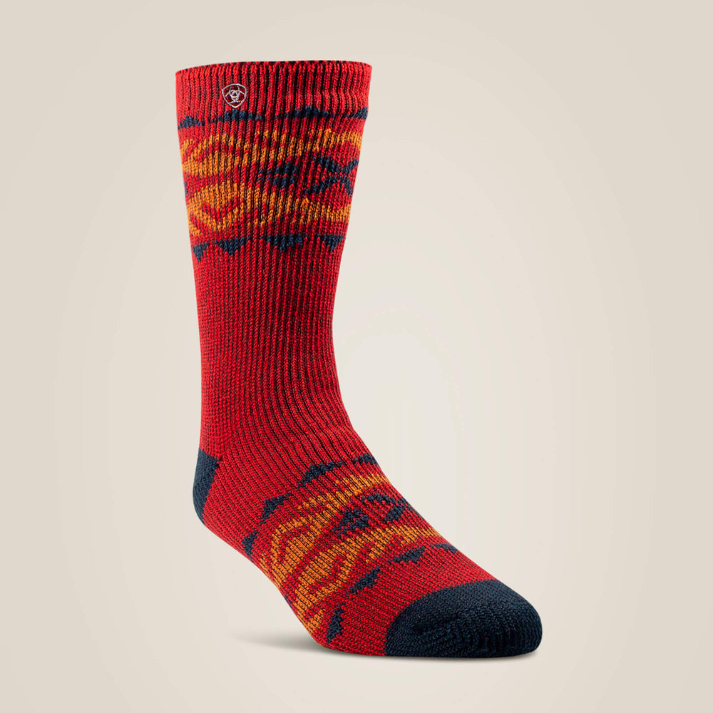 Premium Alpine Sock Pair Multi Color Pair Men - RED