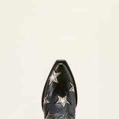 Casanova Star X Toe Western Boot Women - INKWELL BLACK
