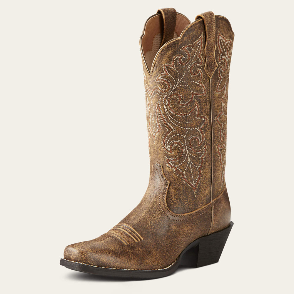 Round Up Square Toe Western Boot Women - VINTAGE BOMBER