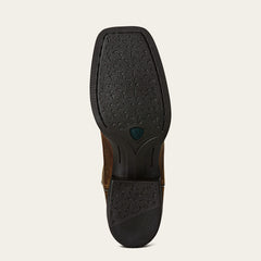 Round Up Wide Square Toe Western Boot Women - POWDER BROWN