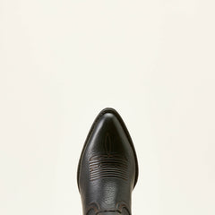 Heritage J Toe Western Boot Women - BLACK DEERTAN