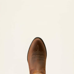 Heritage R Toe EZ Zip Western Boot Women - DISTRESSED BROWN