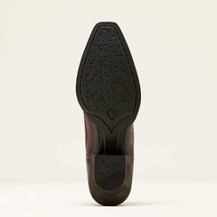 Round Up Collins D Toe Western Boot Women - MAHOGANY