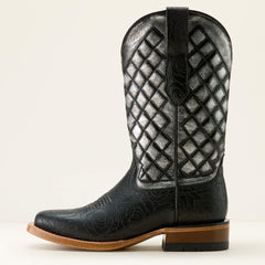 Frontier Wittman Wide Square Toe Western Boot Women - MIDNIGHT ROSE EMBOSS/INTERGALACTIC