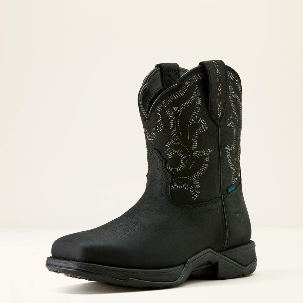 Anthem Shortie II Waterproof Square Toe Western Boot Women - BEAR BLACK