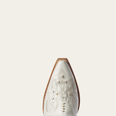 Pearl Western Boot Women - WHITE