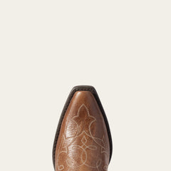 Heritage D Toe StretchFit Western Boot Women - DARK TAN