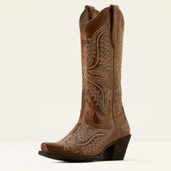 Round Up Collins D Toe Western Boot Women - SMOKED WHEAT