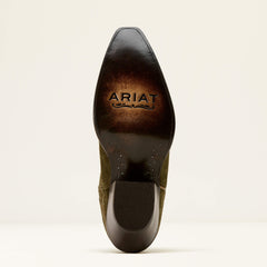 Casanova X Toe Western Boot Women - SOFT OLIVE SUEDE