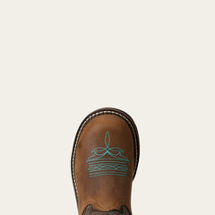 Fatbaby Heritage Western Boot Women - DISTRESSED BROWN/FUDGE