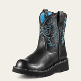 Fatbaby Western Boot Women - BLACK DEERTAN