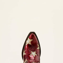 Casanova Star X Toe Western Boot Women - CHERRY HEAT