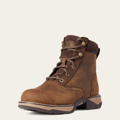 Anthem Round Toe Lacer Waterproof Boot Women - DISTRESSED BROWN