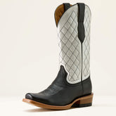 Futurity Denton Narrow Cutter Toe Western Boot Women - LITTLE BLACK DRESS/BRIGHT PEARL
