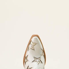 Casanova Star X Toe Western Boot Women - IVORY PEARL